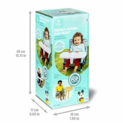 DISNEY BABY -MICKEY- Rehausseur de chaise pliable, nomade, de voyage,