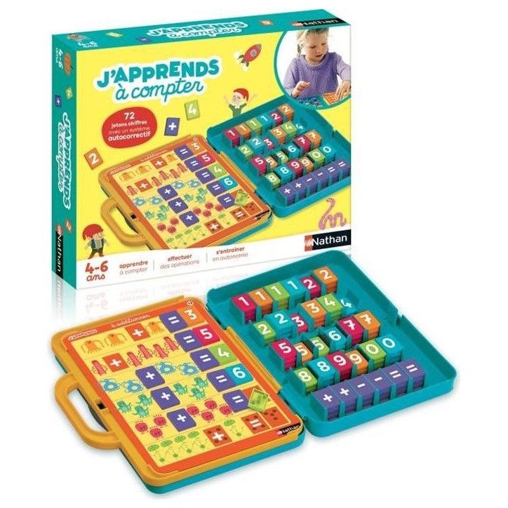 Jeu d'apprentissage - NATHAN - J'apprends a Compter Jeu d'apprentissage - NATHAN - J'apprends a Compter