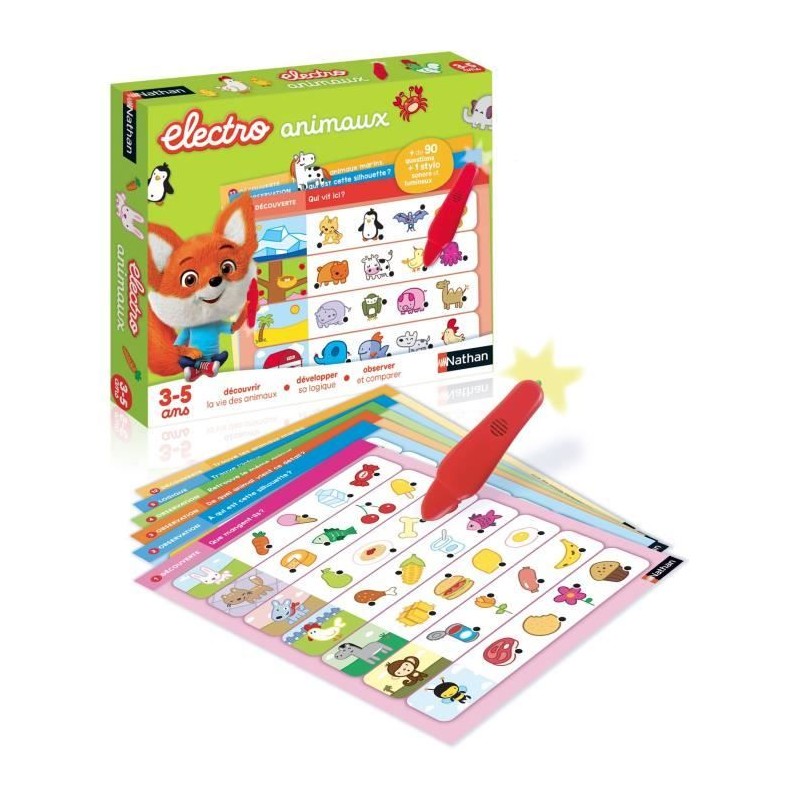 Jeu éducatif électronique - NATHAN - Electro Animaux - Découverte d Jeu éducatif électronique - NATHAN - Electro Animaux - Découverte d