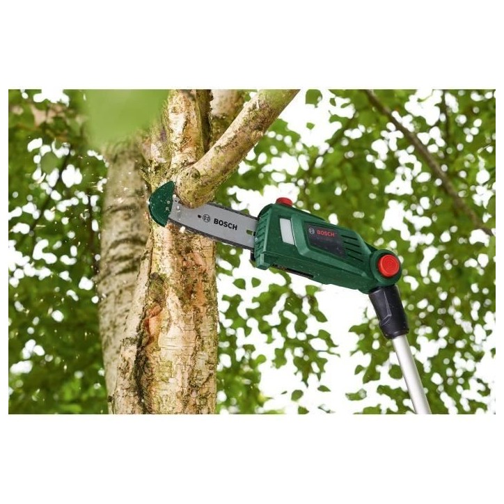 Elagueuse sur perche sans fil Bosch - UniversalChainPole 18 ( Livré sans batterie ni chargeur 18V-2,5Ah, Systeme 18V, coupe: 15 Elagueuse sur perche sans fil Bosch - UniversalChainPole 18 ( Livré sans batterie ni chargeur 18V-2,5Ah, Systeme 18V, coupe: 15