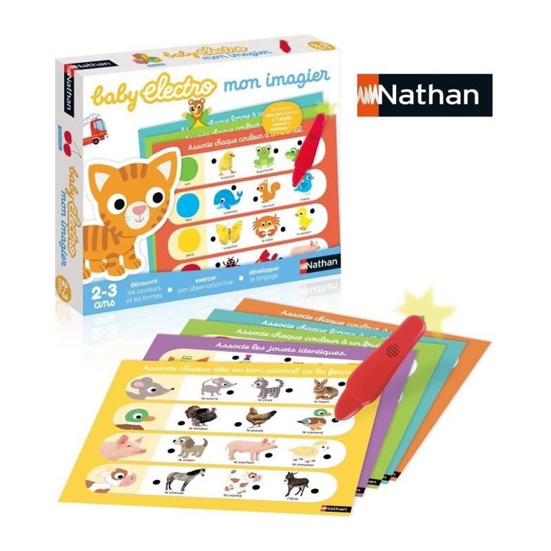 Jeu éducatif électronique - NATHAN - Nathan Baby Electro - Blanc - M Jeu éducatif électronique - NATHAN - Nathan Baby Electro - Blanc - M