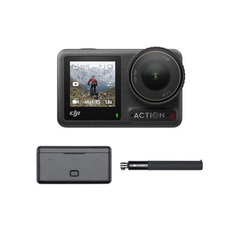 Caméra sport - DJI - Osmo Action 4 Adventure Combo - Capteur 1/1,3 po Caméra sport - DJI - Osmo Action 4 Adventure Combo - Capteur 1/1,3 po