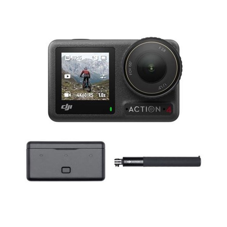 Caméra sport - DJI - Osmo Action 4 Adventure Combo - Capteur 1/1,3 pouce - 4K/120 ips - FOV ultra-large de 155 Caméra sport - DJI - Osmo Action 4 Adventure Combo - Capteur 1/1,3 pouce - 4K/120 ips - FOV ultra-large de 155