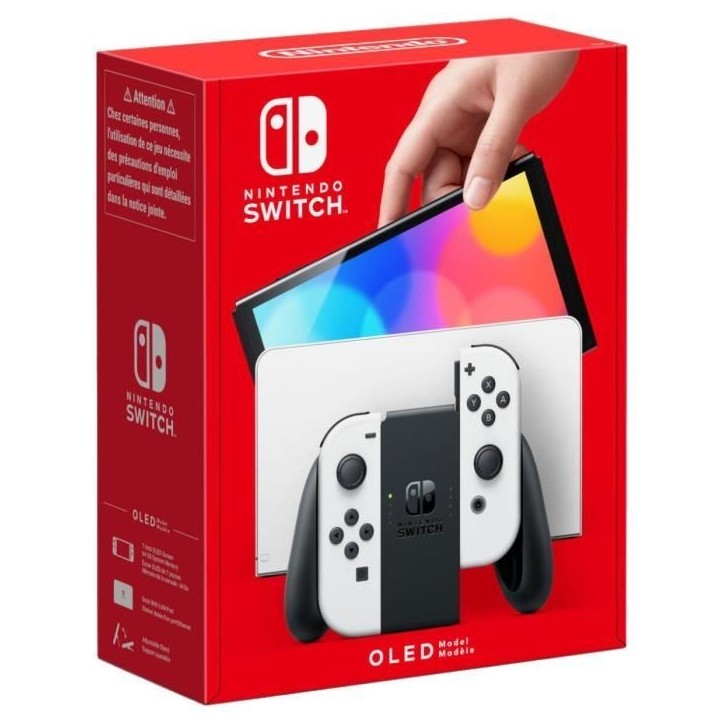 Console Nintendo Switch - Modele OLED • Blanc Console Nintendo Switch - Modele OLED • Blanc