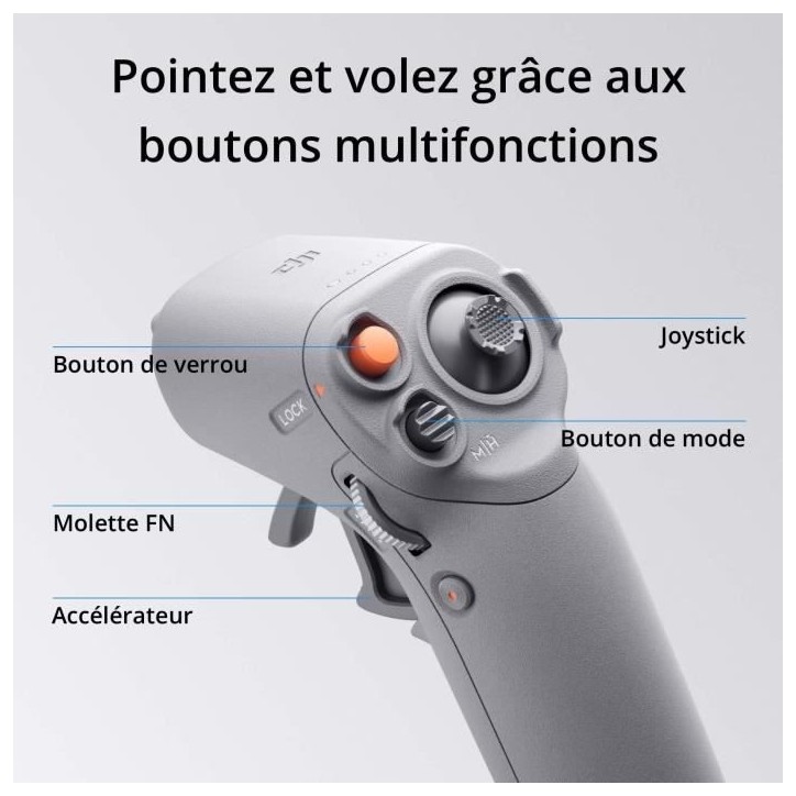 Manette de contrôle drone DJI RC Motion 2 - Accessoire - Gris - Contrôle de vol par mouvement