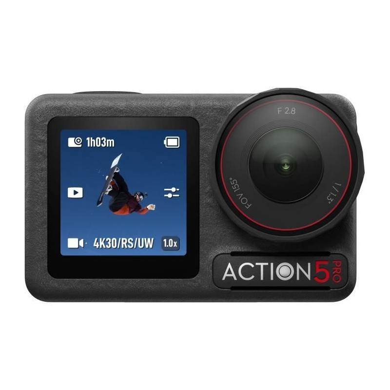 Osmo Action 5 Adventure Combo - DJI - CMOS 1/1,3 - Ecran tactile - UHD