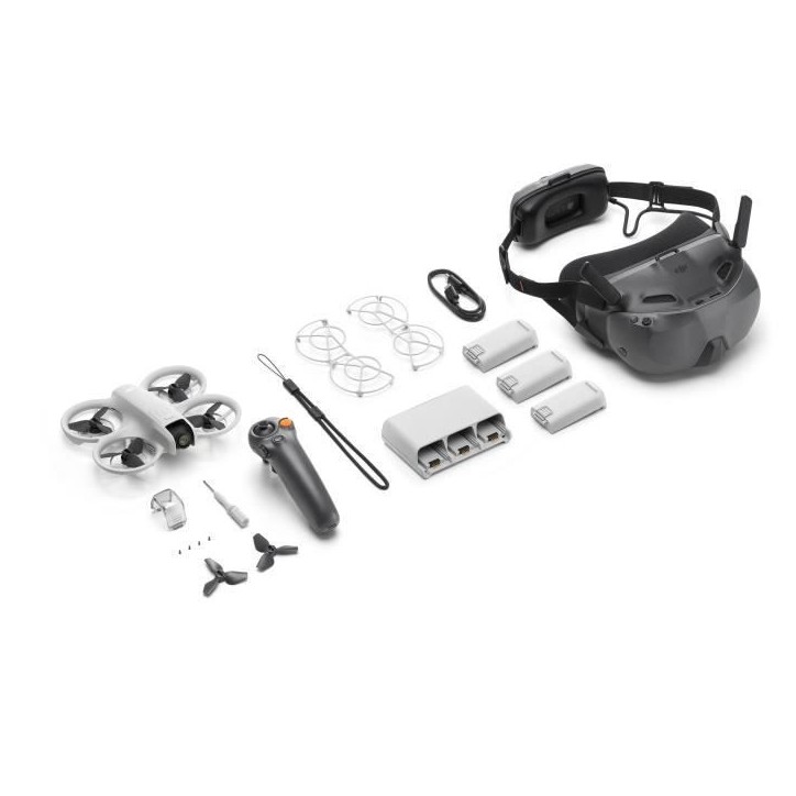 Drone - DJI - Neo Motion Fly More Combo - Vol immersif FPV - RC Motion 3 - DJI Goggles N3 - 3 batteries - Hub de charge Drone - DJI - Neo Motion Fly More Combo - Vol immersif FPV - RC Motion 3 - DJI Goggles N3 - 3 batteries - Hub de charge