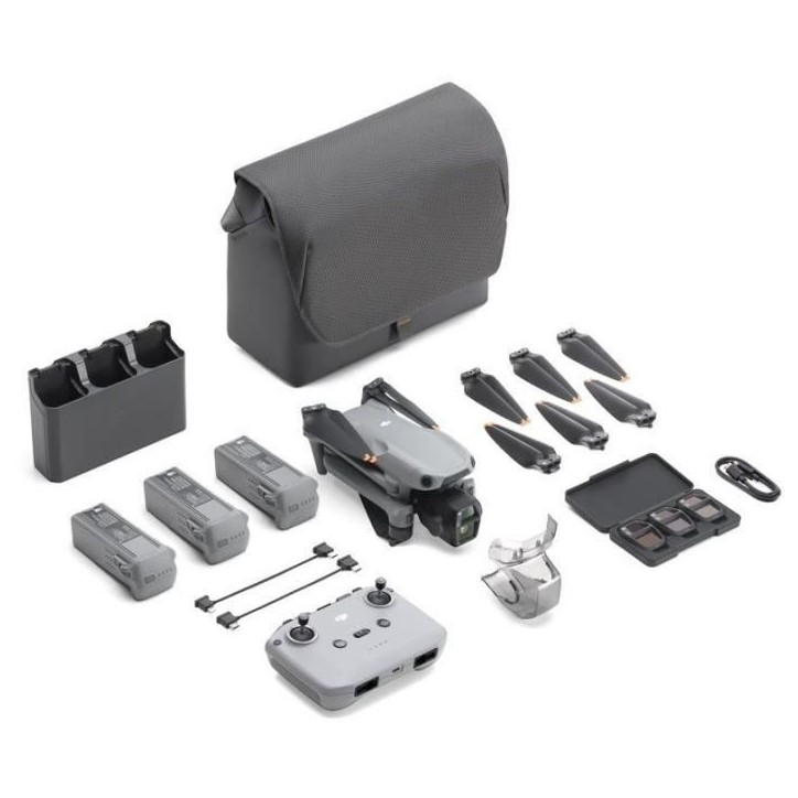 Drone - DJI - Air 3S Fly More Combo (- DJI - RC-N3) - Double Caméra CMOS 1 et Télécam 70mm - 14 Stops de Plage Dynamique - RT Drone - DJI - Air 3S Fly More Combo (- DJI - RC-N3) - Double Caméra CMOS 1 et Télécam 70mm - 14 Stops de Plage Dynamique - RT