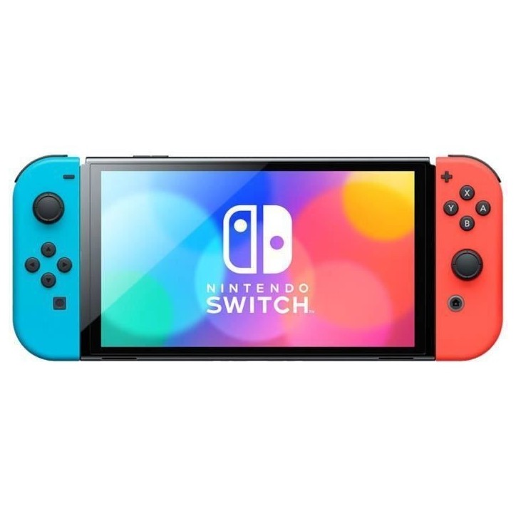 Console Nintendo Switch - Modele OLED • Bleu Néon & Rouge Néon Console Nintendo Switch - Modele OLED • Bleu Néon & Rouge Néon