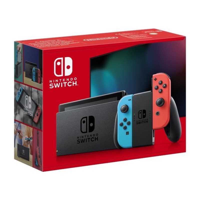 Console Nintendo Switch • Bleu Néon & Rouge Néon Console Nintendo Switch • Bleu Néon & Rouge Néon
