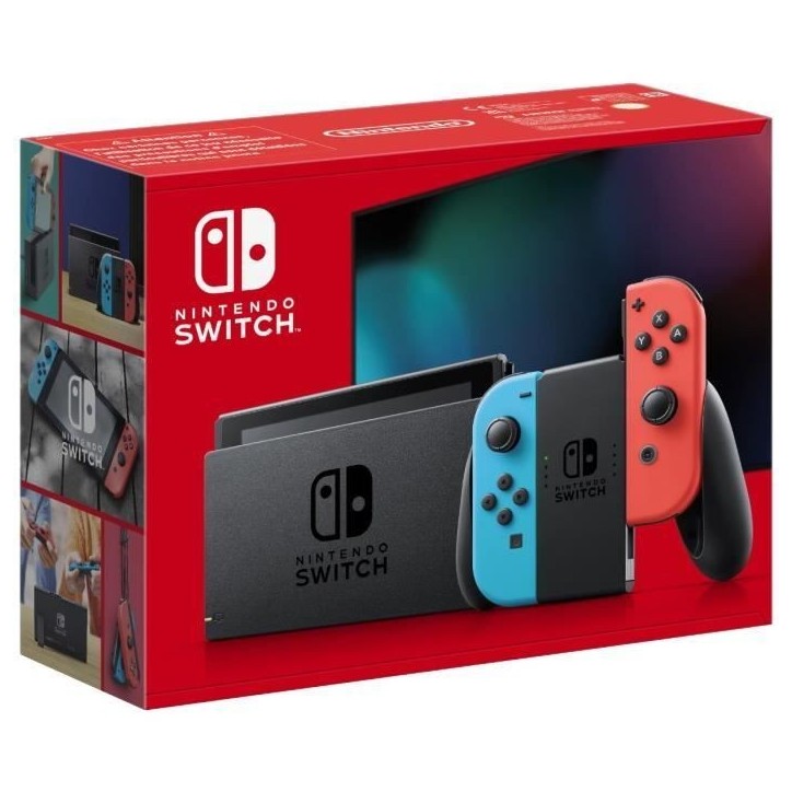Console Nintendo Switch • Bleu Néon & Rouge Néon Console Nintendo Switch • Bleu Néon & Rouge Néon