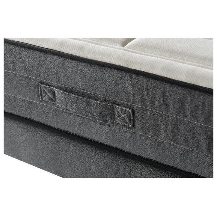 Ensemble matelas + sommier 140x190 cm - Mémoire de forme - 28cm - 5 zones - Ferme - DEKO DREAM Hôtel Premium Lux Ensemble matelas + sommier 140x190 cm - Mémoire de forme - 28cm - 5 zones - Ferme - DEKO DREAM Hôtel Premium Lux