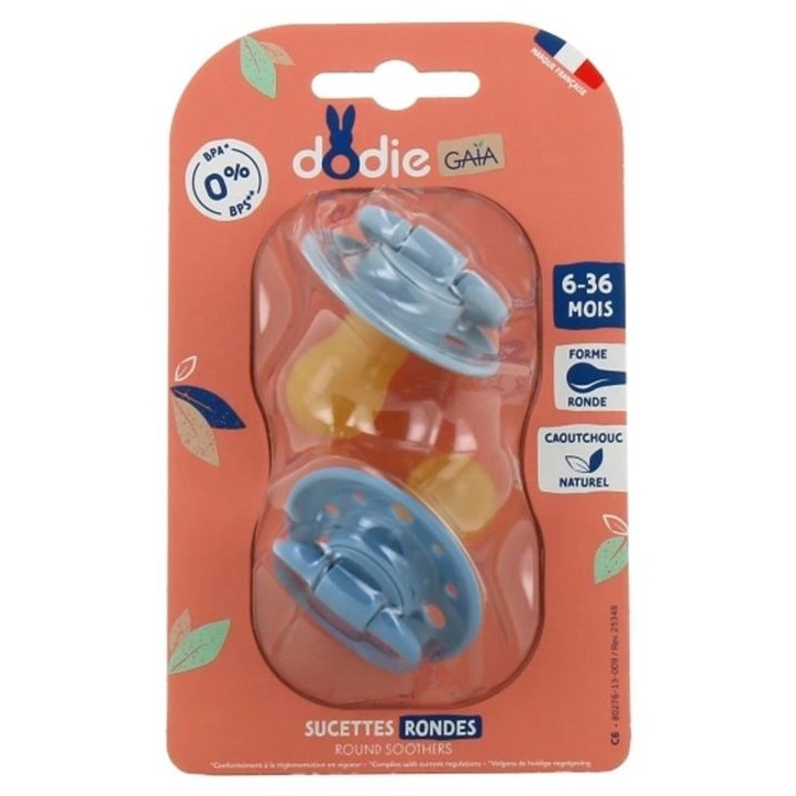 Duo sucettes caoutchouc - DODIE - GAIA - 6/36 mois - Ciel étoilé Duo sucettes caoutchouc - DODIE - GAIA - 6/36 mois - Ciel étoilé