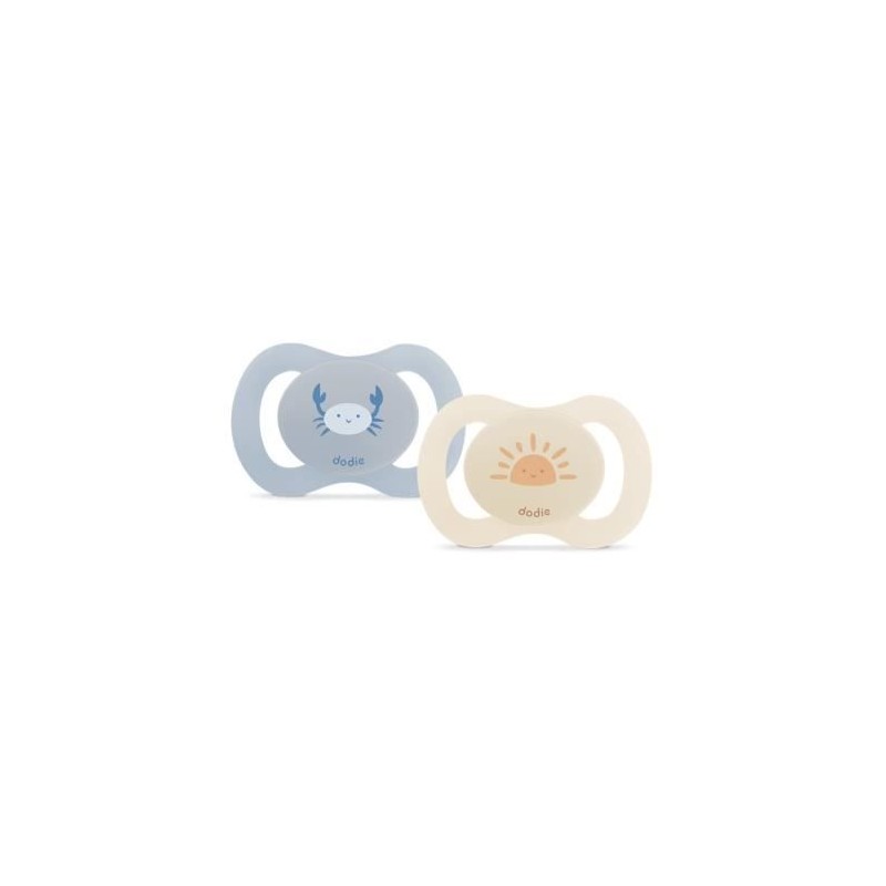 Duo sucettes anatomiques - DODIE - 0/2 mois - Crabe Duo sucettes anatomiques - DODIE - 0/2 mois - Crabe