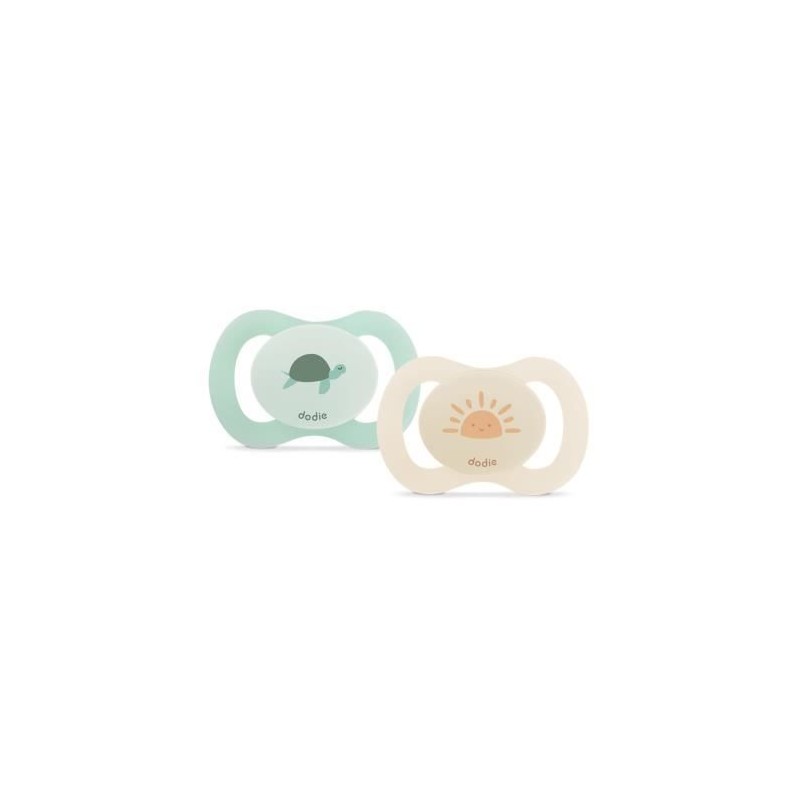 Duo sucettes anatomiques - DODIE - 0/2 mois - Tortue Duo sucettes anatomiques - DODIE - 0/2 mois - Tortue