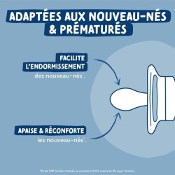 Duo sucettes anatomiques - DODIE - 0/2 mois - Tortue