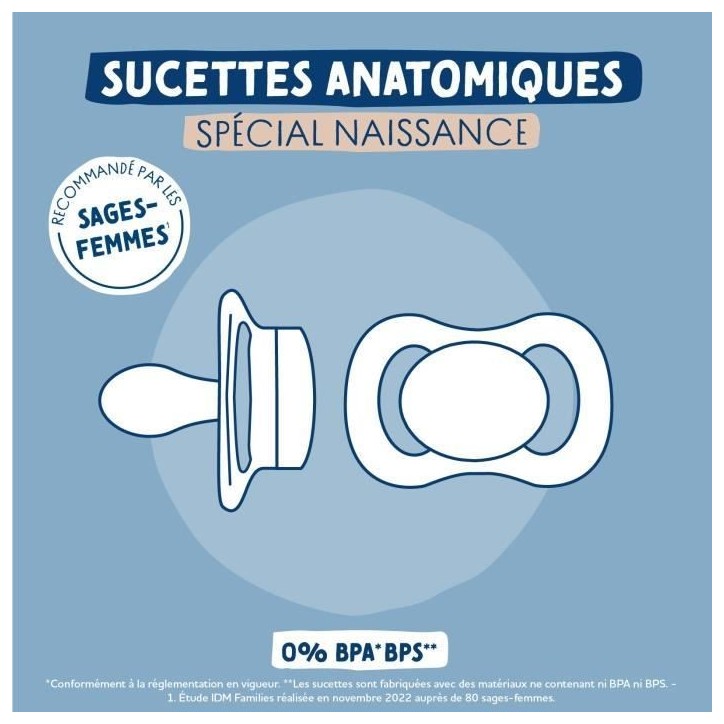 Duo sucettes anatomiques - DODIE - 0/2 mois - Pieuvre Duo sucettes anatomiques - DODIE - 0/2 mois - Pieuvre