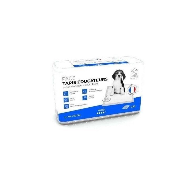 PADS Tapis éducateur chien 60x60 - 30 tapis PADS Tapis éducateur chien 60x60 - 30 tapis