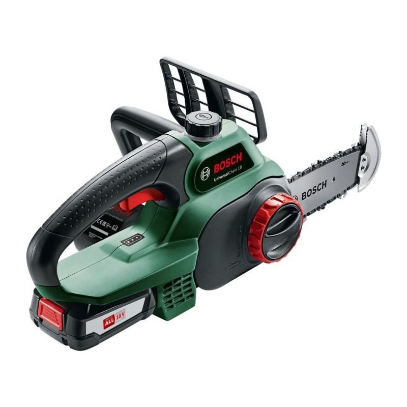BOSCH Tronçonneuse sans fil - UniversalChain 18 (LIvré avec : 1 batt BOSCH Tronçonneuse sans fil - UniversalChain 18 (LIvré avec : 1 batt