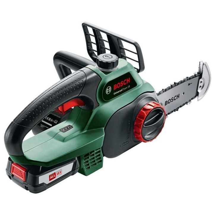 BOSCH Tronçonneuse sans fil - UniversalChain 18 (LIvré avec : 1 batterie 18V 2,5Ah) BOSCH Tronçonneuse sans fil - UniversalChain 18 (LIvré avec : 1 batterie 18V 2,5Ah)