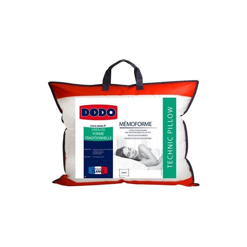 DODO Oreiller a mémoire de forme MEMOFORME - 50 x 70 cm DODO Oreiller a mémoire de forme MEMOFORME - 50 x 70 cm
