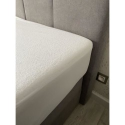 Protege matelas imperméable - 140x190 cm - Coton/Polyester - Anti pun