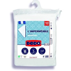 Protege matelas imperméable - 160x200 cm - Coton/Polyester - Anti pun
