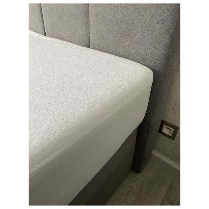 Protege matelas imperméable - 160x200 cm - Coton/Polyester - Anti punaise de lit Protege matelas imperméable - 160x200 cm - Coton/Polyester - Anti punaise de lit