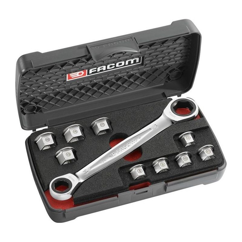 Coffret de Clés Polygonales a Cliquets 11 en 1 FACOM - 464.J1APB (Liv Coffret de Clés Polygonales a Cliquets 11 en 1 FACOM - 464.J1APB (Liv