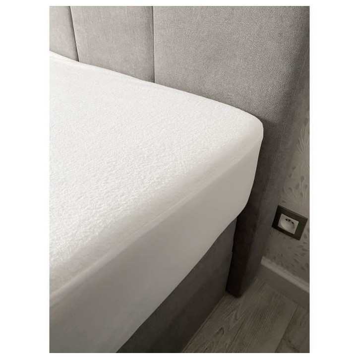 Protege matelas absorbant - 140x190 cm - Coton - Anti acariens Protege matelas absorbant - 140x190 cm - Coton - Anti acariens