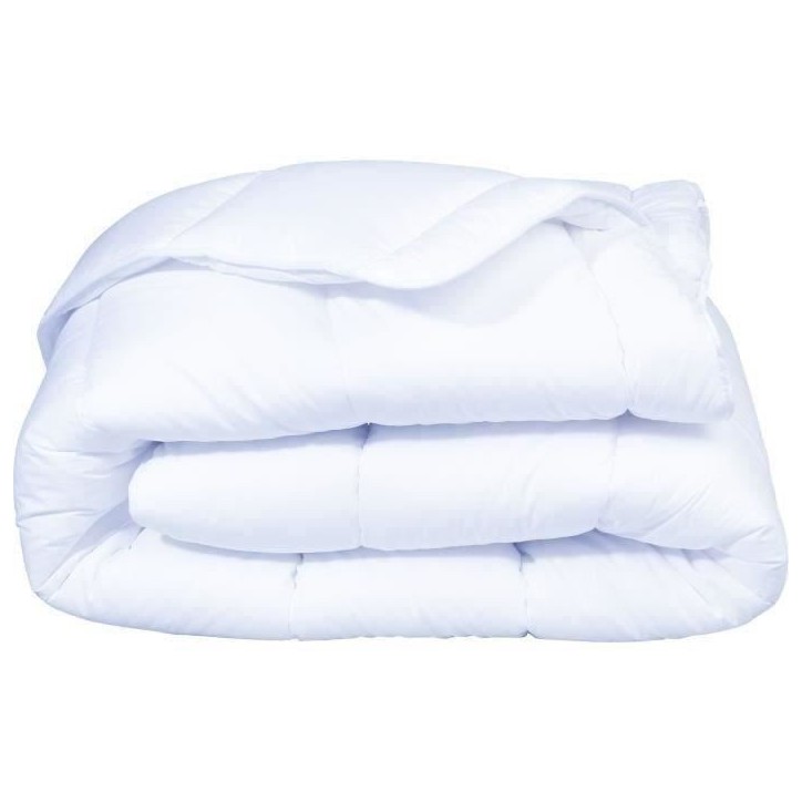 DODO Couette tempérée 300gr/m² anti-acarians VICTORIA 220x240 cm blanc DODO Couette tempérée 300gr/m² anti-acarians VICTORIA 220x240 cm blanc