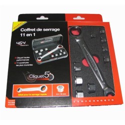 Coffret de Clés Polygonales a Cliquets 11 en 1 FACOM - 464.J1APB (Liv