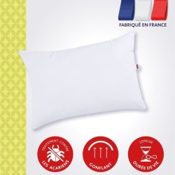 Oreiller anti-acariens 50x70 cm - 100% Polyester - DODO