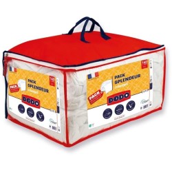 Pack couette 140x200 cm + 1 oreiller 60x60 cm - Splendeur - Garnissage