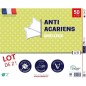 Lot de 2 oreillers anti-acariens 50x70 cm - 100% Polyester - DODO