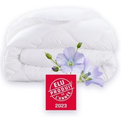 Couette 140x200 cm DODO CHAMPS DE LIN - Chaude - 450G/m² - Couette 1