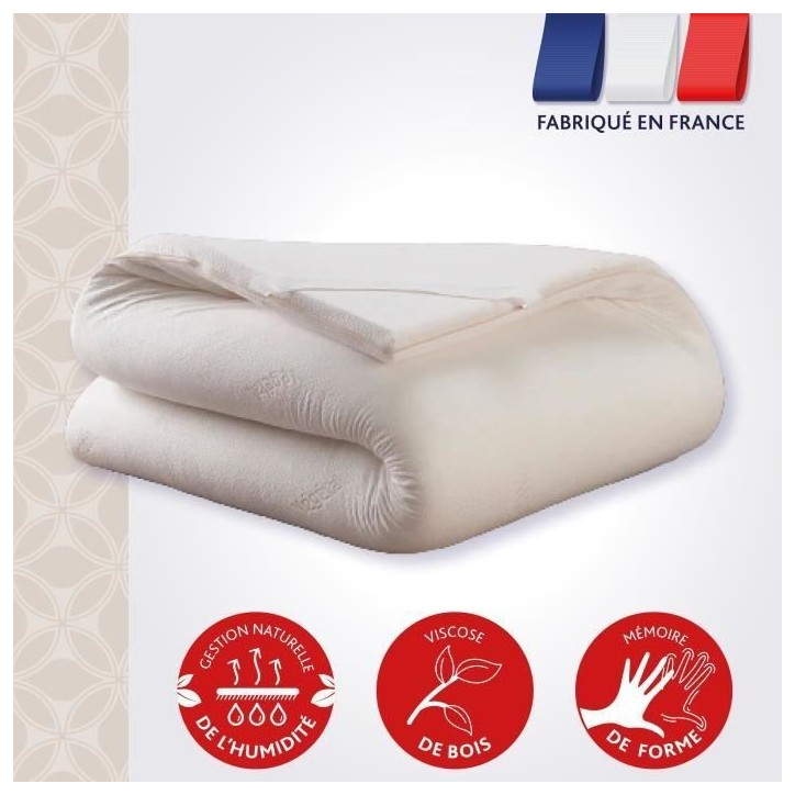 Surmatelas DODO Le Végétal - Déhoussable - 140x190 cm Surmatelas DODO Le Végétal - Déhoussable - 140x190 cm