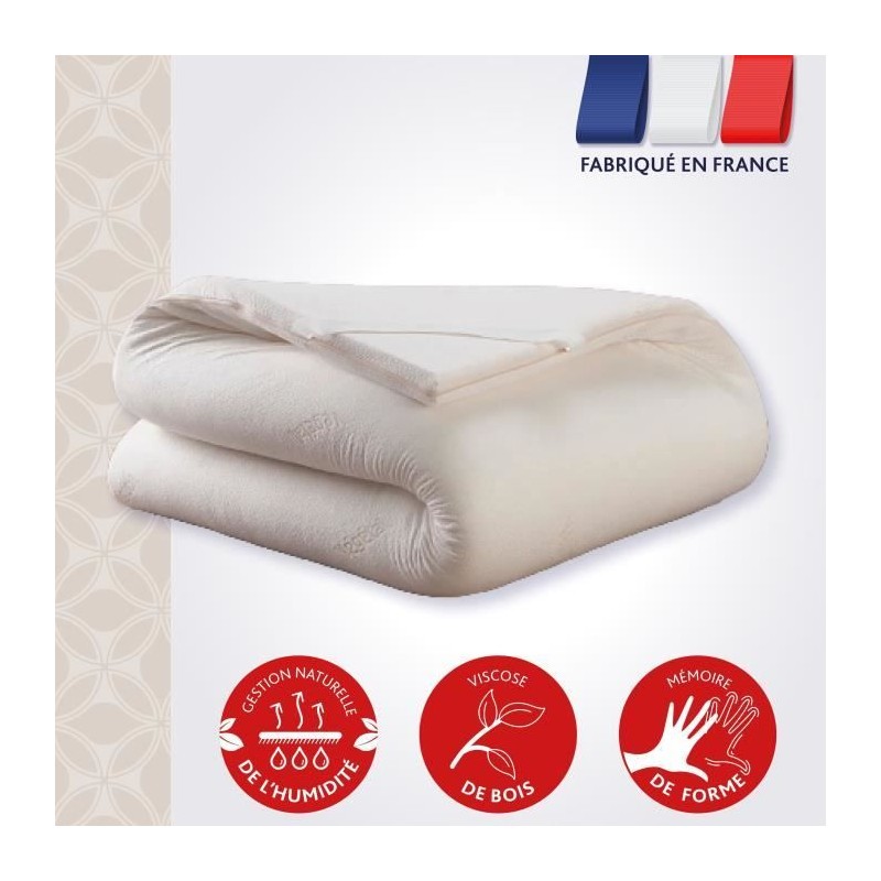 Surmatelas DODO Le Végétal - Déhoussable - 160x200 cm Surmatelas DODO Le Végétal - Déhoussable - 160x200 cm