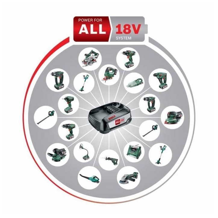 BOSCH Tronçonneuse sans fil - UniversalChain 18 (LIvré avec : 1 batterie 18V 2,5Ah) BOSCH Tronçonneuse sans fil - UniversalChain 18 (LIvré avec : 1 batterie 18V 2,5Ah)