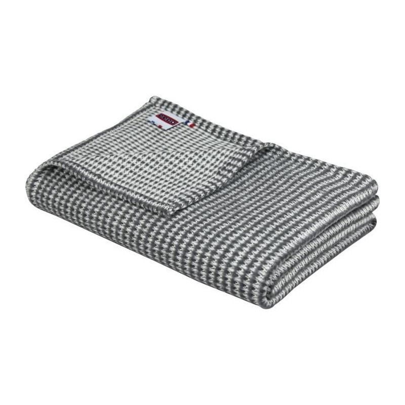 Plaid - DODO - Coton caresse - Ardoise Plaid - DODO - Coton caresse - Ardoise
