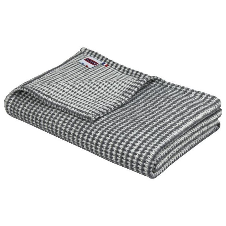 Plaid - DODO - Coton caresse - Ardoise