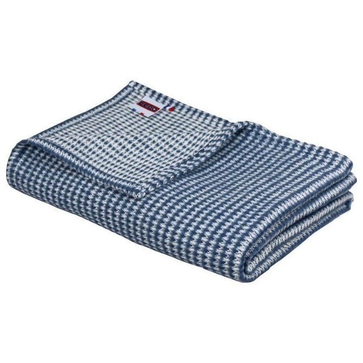Plaid - DODO - Coton caresse - Marine