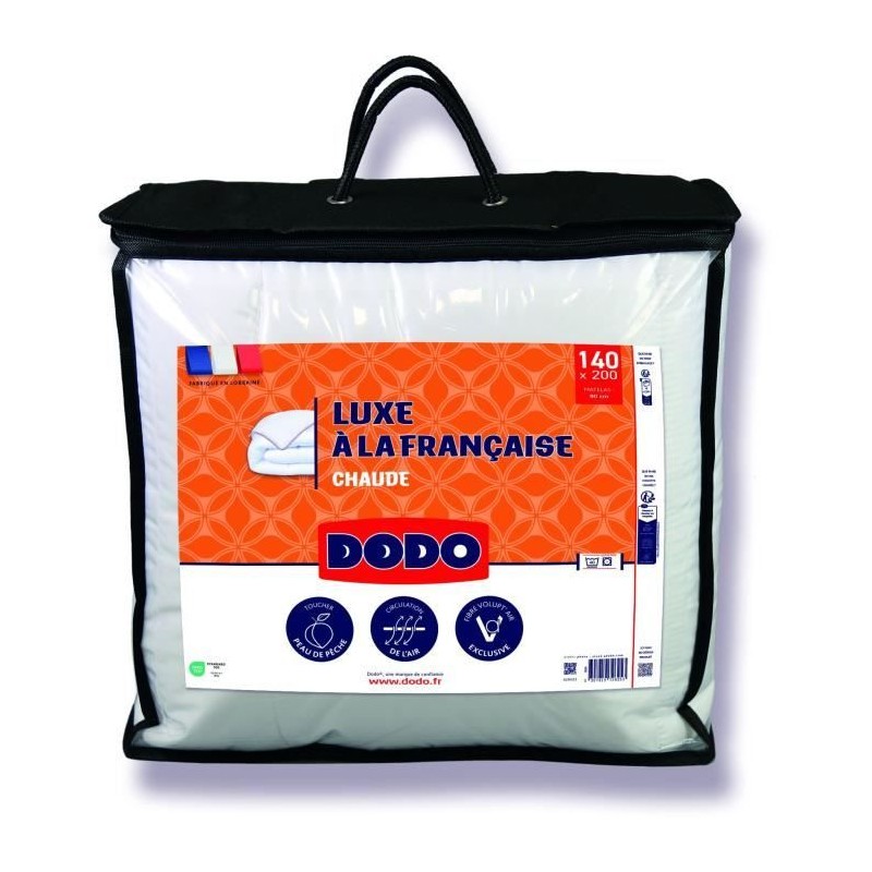DODO - Couette - Luxe a la Française - 140 x 200 cm - 350g/m² - VOLU DODO - Couette - Luxe a la Française - 140 x 200 cm - 350g/m² - VOLU