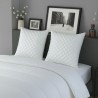 DODO - Lot de 2 oreillers - MICRO MATELASSE - 60 x 60 cm - Blanc