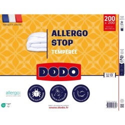 DODO - Couette tempérée 300 g/m² - ALLERGO STOP - 200 x 200 cm - Bl