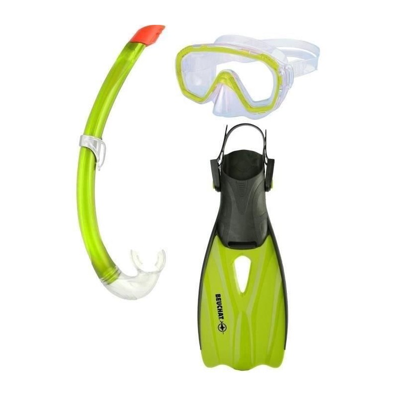 Kit de plongée pour enfant avec palmes réglables - 30/32- BEUCHAT Kit de plongée pour enfant avec palmes réglables - 30/32- BEUCHAT