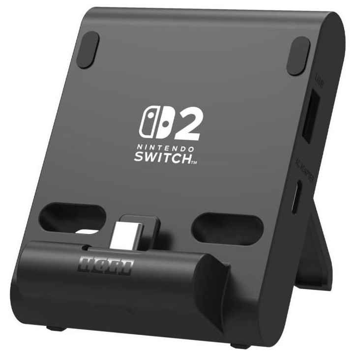 Support pliable PlayStand - HORI - Nintendo Switch 2 - Périphériques USB - Noir Support pliable PlayStand - HORI - Nintendo Switch 2 - Périphériques USB - Noir