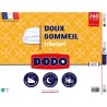 DODO - Couette tempérée 300 g/m² - DOUX SOMMEIL - 240 x 260 cm - Bl