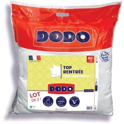 DODO Lot de 2 Oreillers - Top Rentrée - Oreillers moelleux - 60 x 60