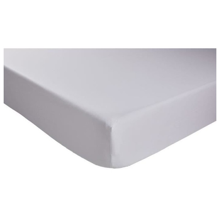 Drap housse DODO - 90x190 cm - Coton - Coutil 32 cm - Blanc